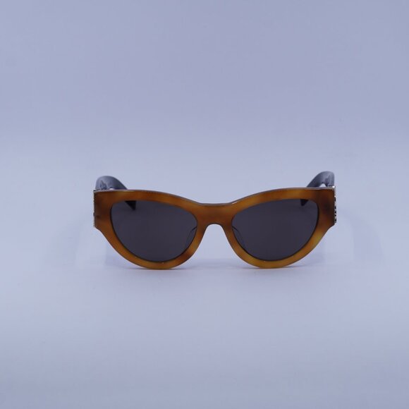 Saint Laurent SL M94/F 004 Sunglasses Havana/Black Cat Eye Frame, Black Lenses main image 3
